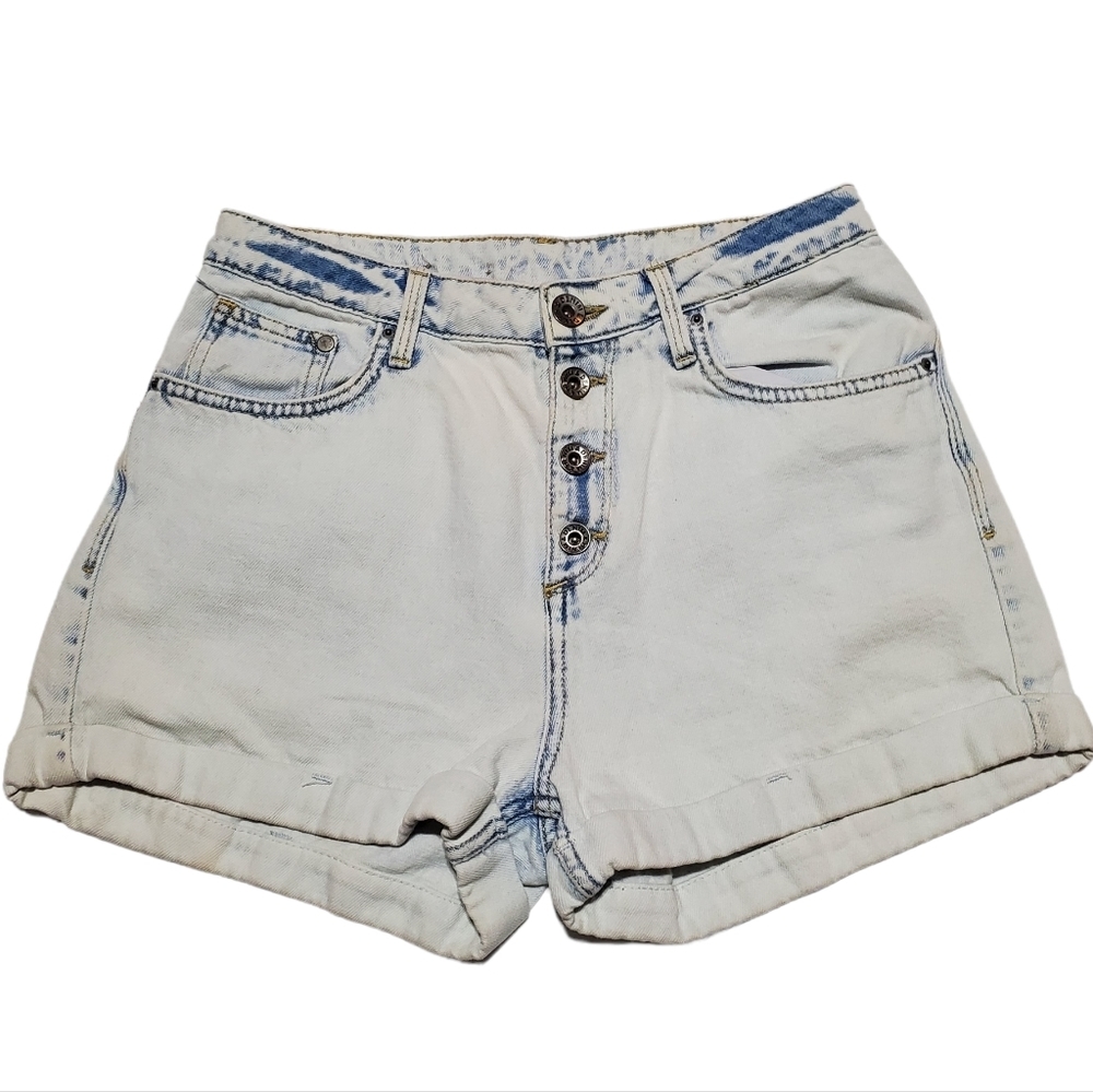 H&M Button Front Cuffed Shorts